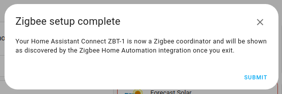 Complete the Zigbee setup