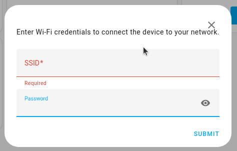 Screenshot of Wi-Fi dialog