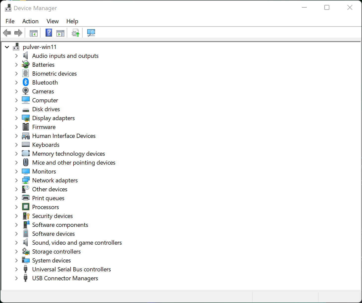 Device Manager: ports